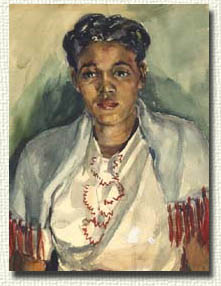 Portrait of a Young Black Woman