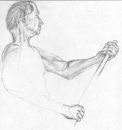 head, shoulder and arms