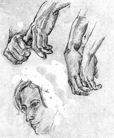 hands and face