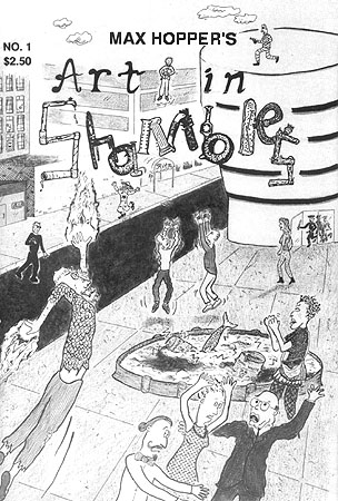 COVER OF ART IN SHAMBLES #1 Black & White Humor Comic