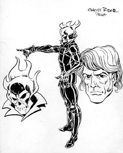 The "Supernatural" Ghost Rider, not to be confused with the Western Character