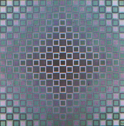 oil on canvas by Vasarely