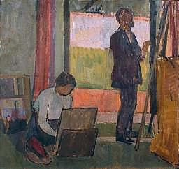 Frederick and Jessie Etchells Painting (1912), Vanessa Bell