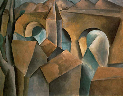 Landscape with Bridge, 1909, Picasso