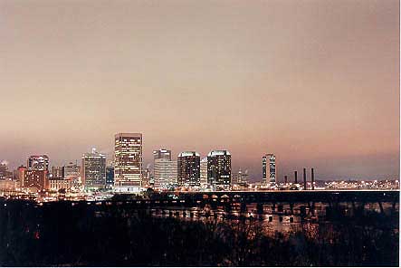 View of Richmond and the James River