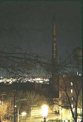 Lucky Strike Factory and smoke stack