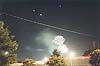 Fireworks Over the Richmond Baseball 'Diamond' (Double Exposure)