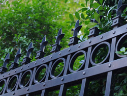 wrought iron fence, East Grace Street
