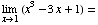 Underscript[lim , x1] (x^3 - 3x + 1) =
