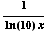 1/(ln(10) x)