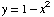 y = 1 - x^2