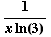 1/(x ln(3))