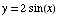 y = 2 sin(x)