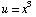 u = x^3