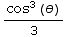 cos^3(θ)/3