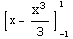 [x - x^3/3] _ (-1)^1