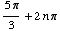 (5π)/3 + 2n π