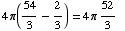 4π(54/3 - 2/3) = 4π52/3  